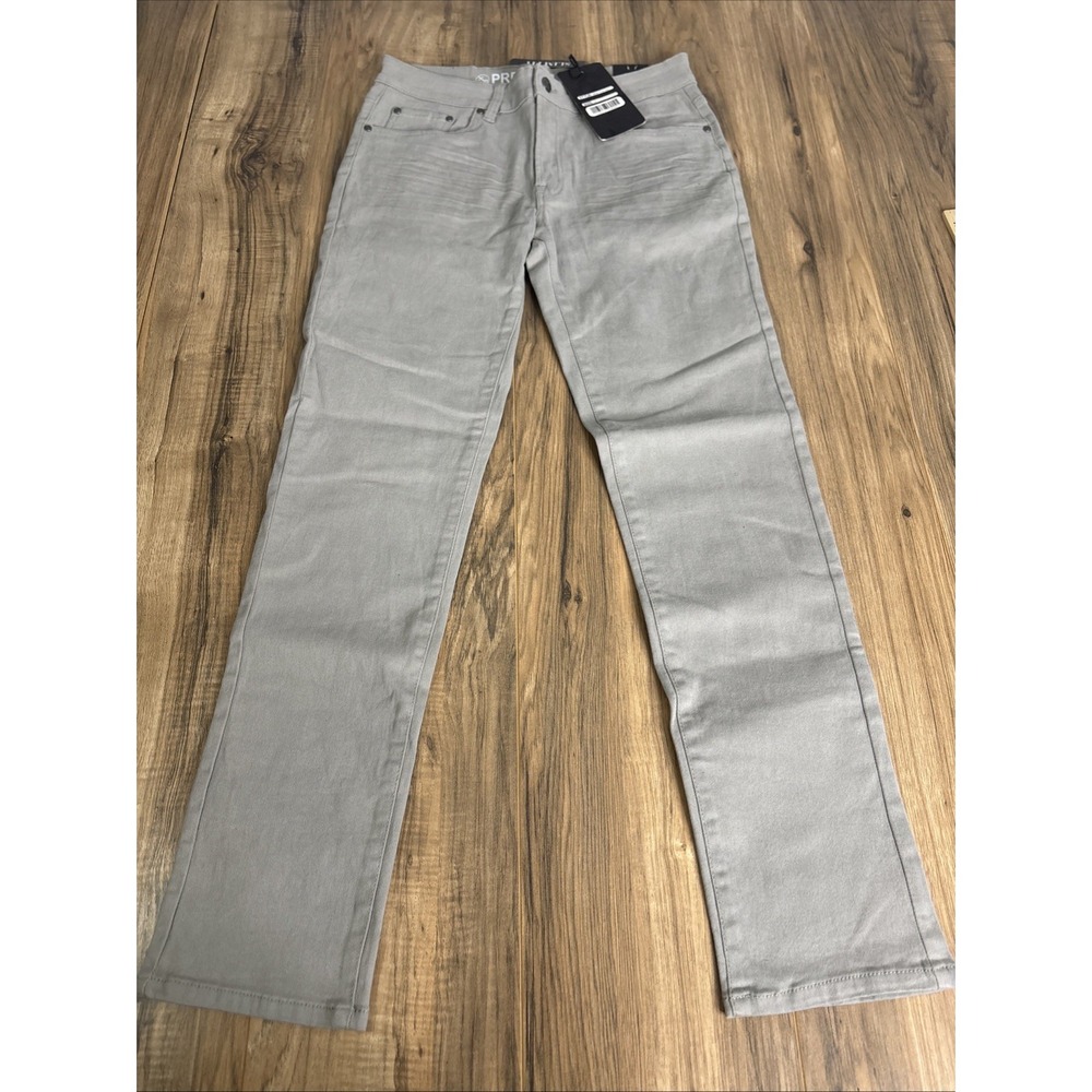 Xs Premium Denim Mens Jeans Size‎ 30 Stretch Slim Fit Skinny Gray